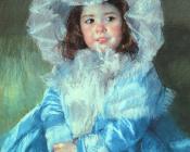 穿蓝衣的玛高特 - 玛丽·史帝文森·卡萨特